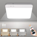 WhitePoplar Rechargeable Motion Sensor Closet Light with Remote - Magnetic Wireless Ceiling Lights, 400LM Closet Lights Motion Sensored Indoor for Bathroom Closet Pantry and Hallways